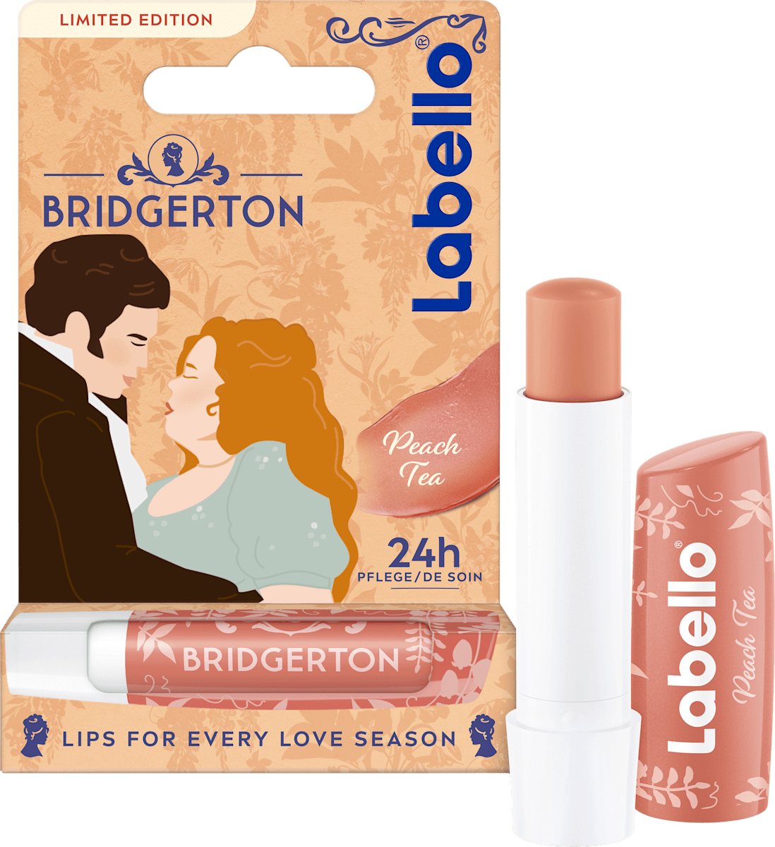 Labello Lippenpflege Bridgerton Penelope & Colin Peach Tea, 4,8 g ...