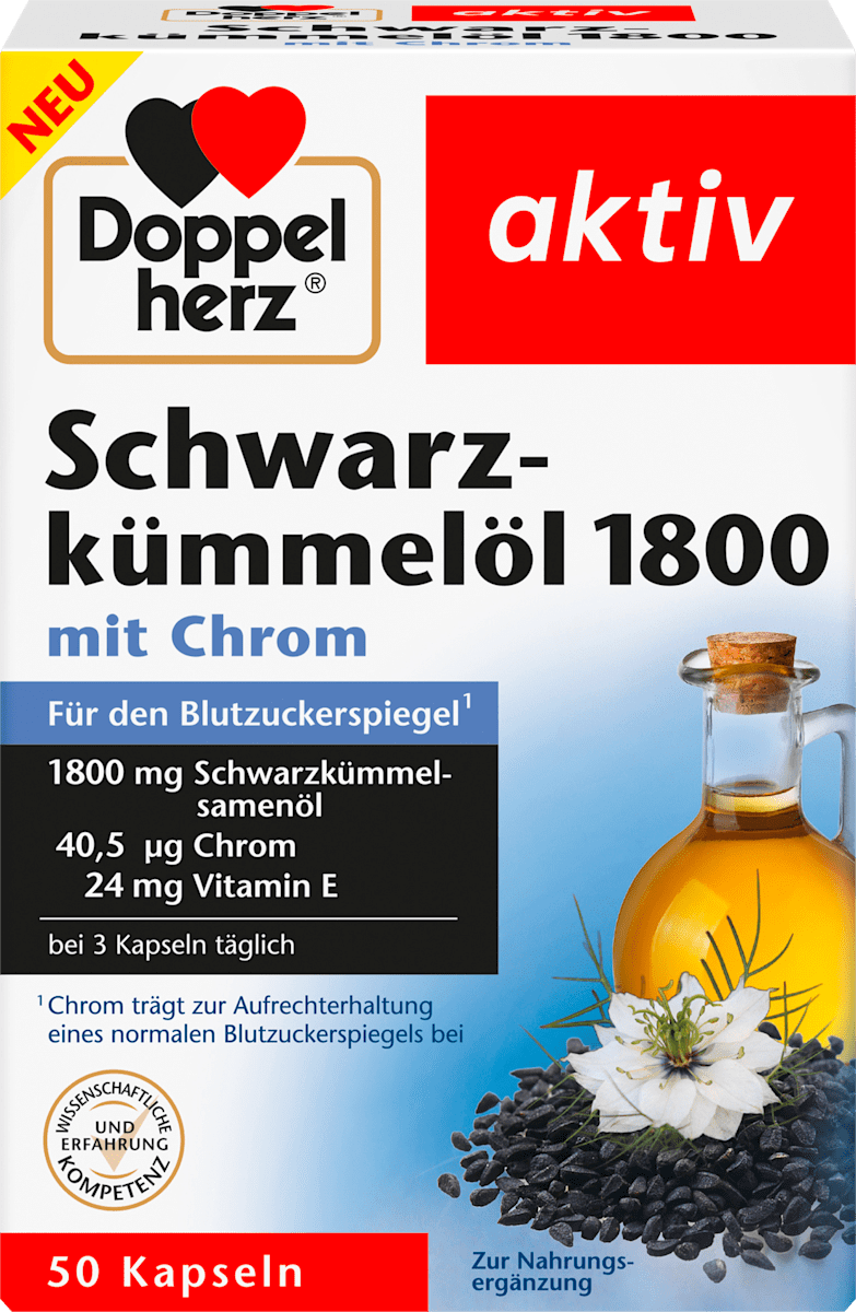 Kapseln Schwarzkümmelöl 1800, 50 St