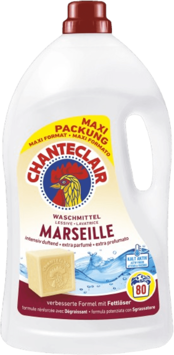 CHANTECLAIR Detergent rufe cu Marsiglia 80 spălări, 3,6 l