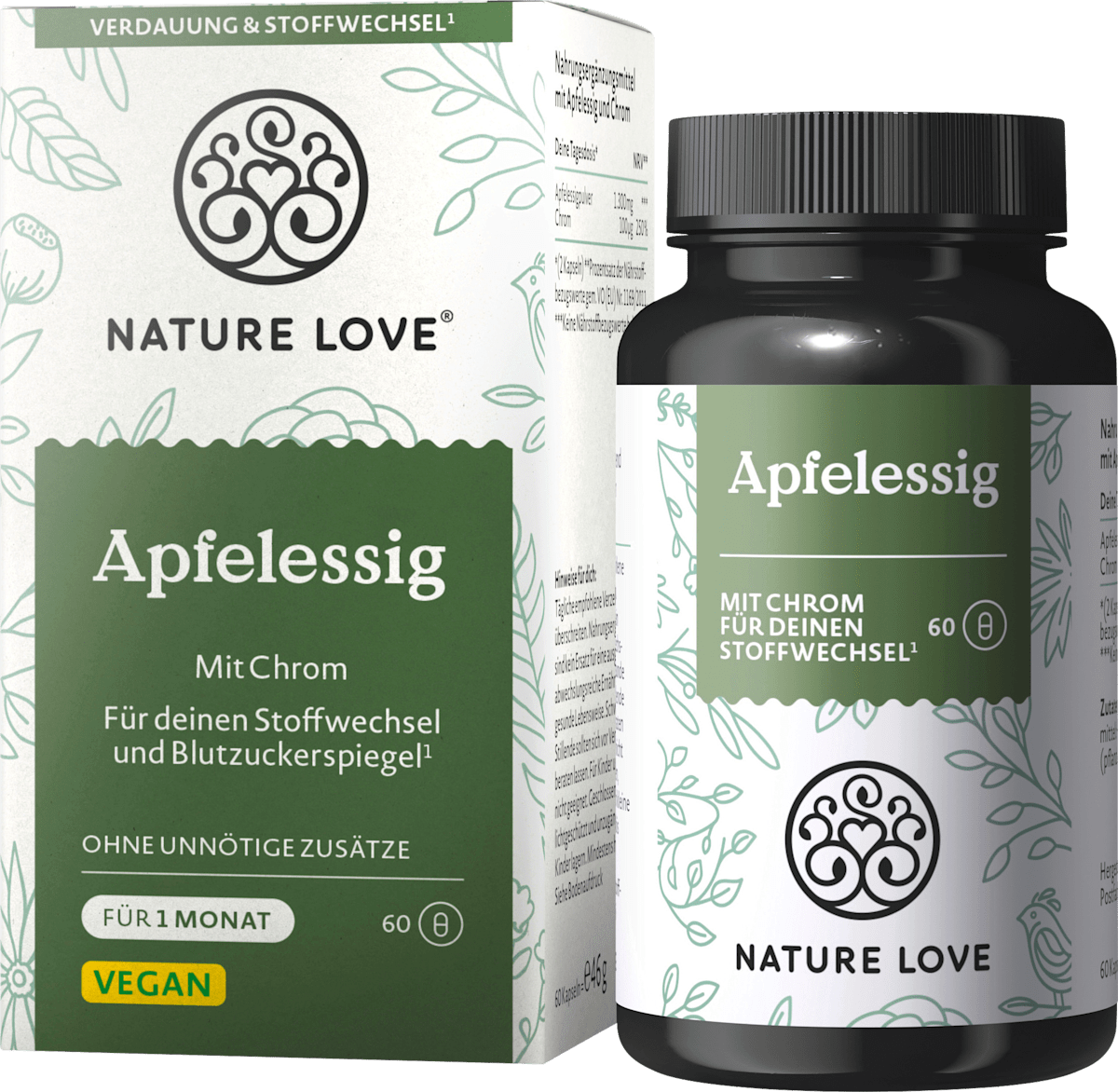 Nature Love Apfelessig Kapseln, 46 g dauerhaft gnstig online kaufen | dm.de