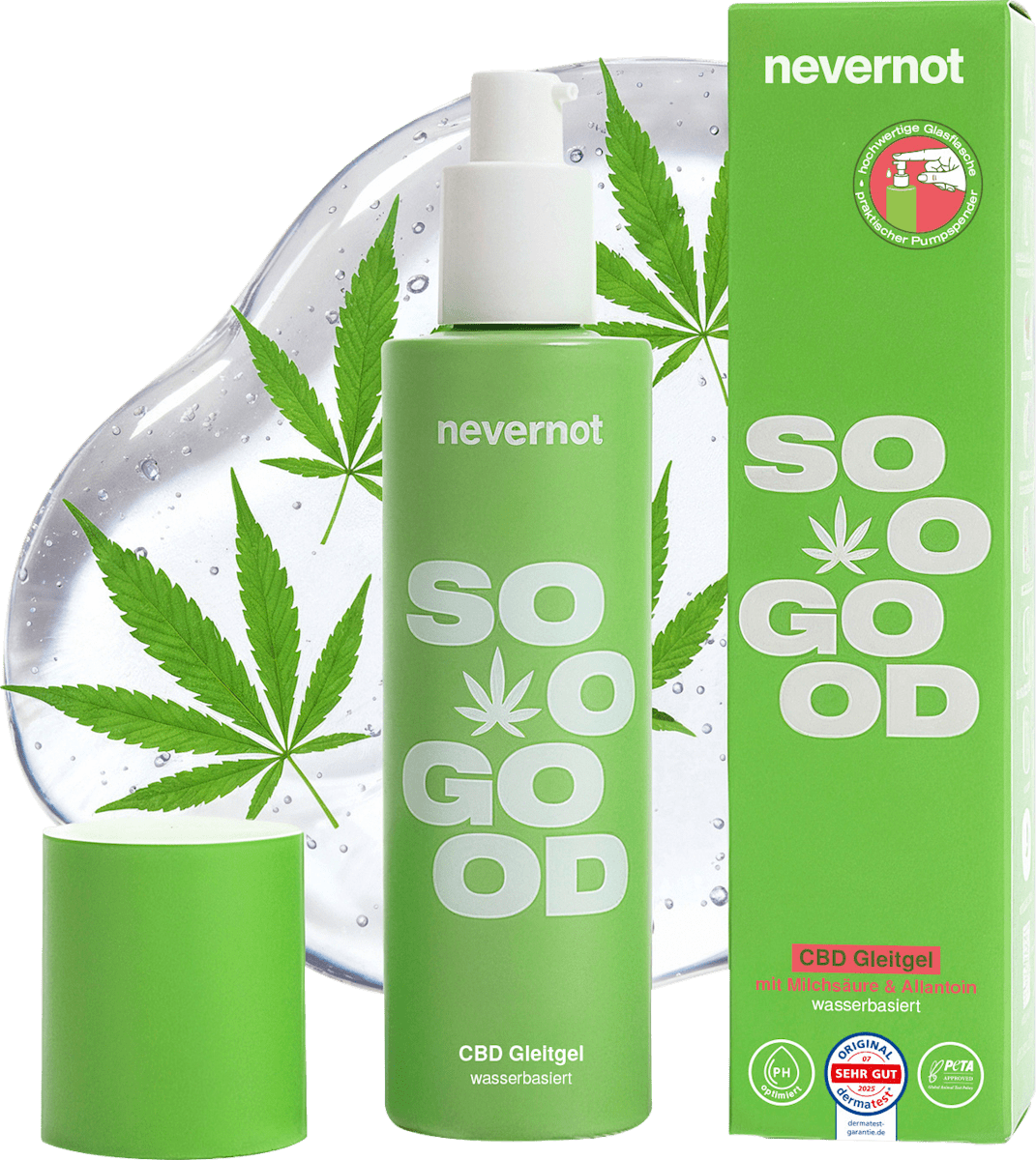 nevernot Gleitgel soo good mit CBD, wasserbasiert, 100 ml dauerhaft günstig  online kaufen