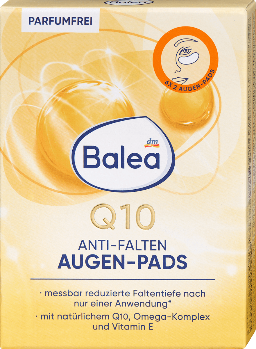 Balea Anti Falten Augenpads Q10 (6 Paar), 12 St dauerhaft günstig online kaufen