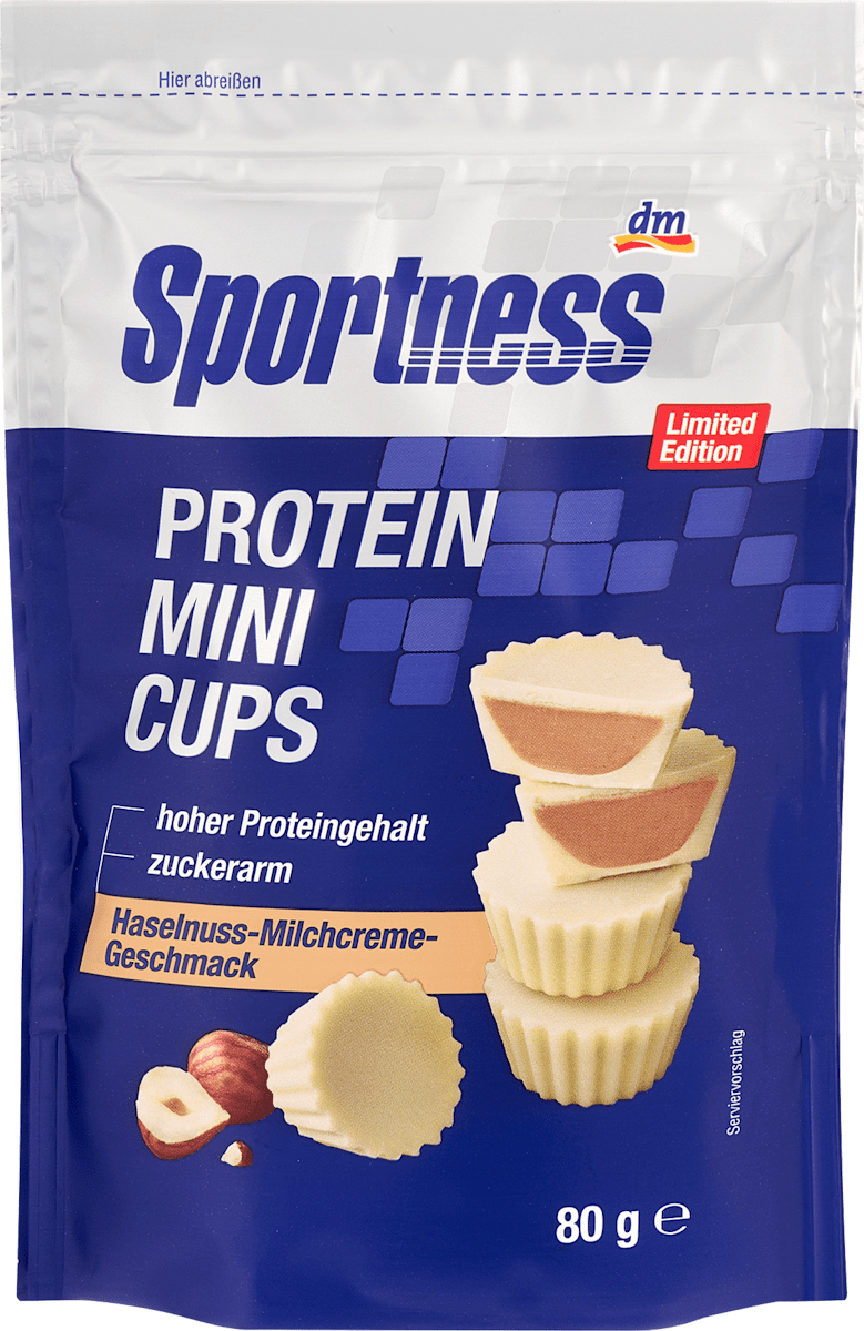 Protein Mini Cups, Haselnuss-Milchcreme-Geschmack, 80 g