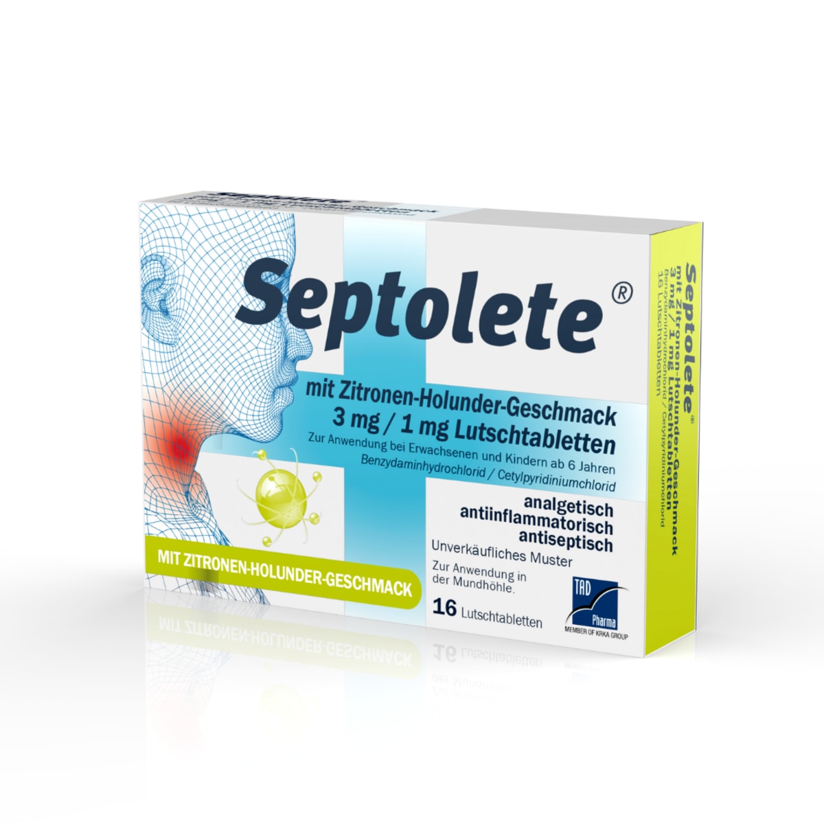 Septolete Septolete mit Zitronen-Holunder-Geschmack 3mg/1mg ...