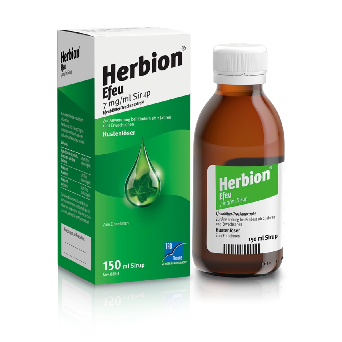 TAD Pharma Herbion Efeu 7 mg/ml Sirup, 150 ml dauerhaft gnstig online  kaufen | dm-med