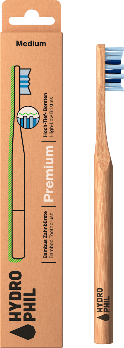 Zahnbrste Premium medium / natur & atlantic ocean, 1 St