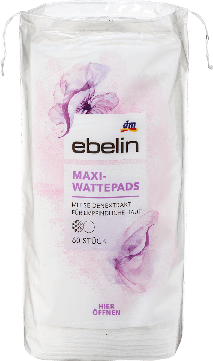 ebelin Wattepads Maxi mit Seide, 60 St dauerhaft günstig online kaufen