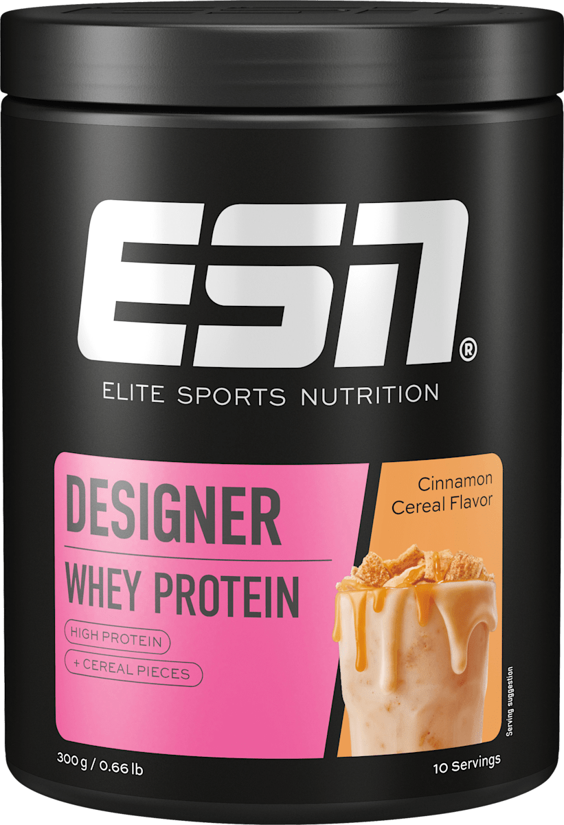 Whey Proteinpulver Designer, Cinnamon Cereal Geschmack, 300 g