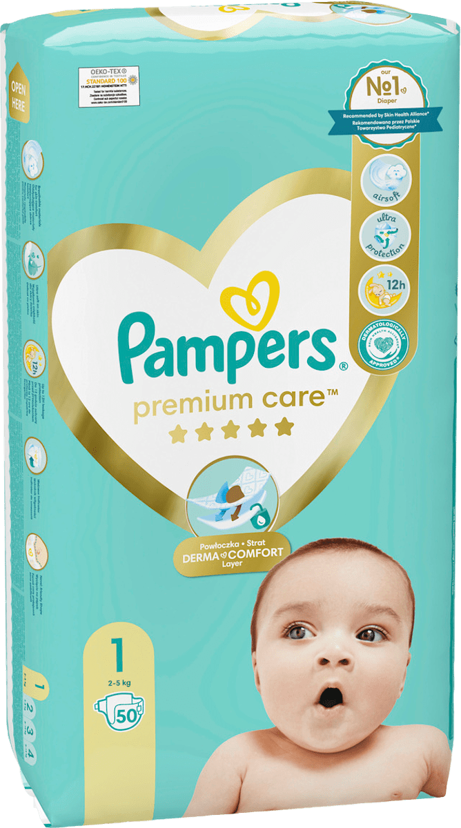 pampers1様 Pampers Premium Care Scutece Premium Care numărul 1, 50 buc | dm.ro