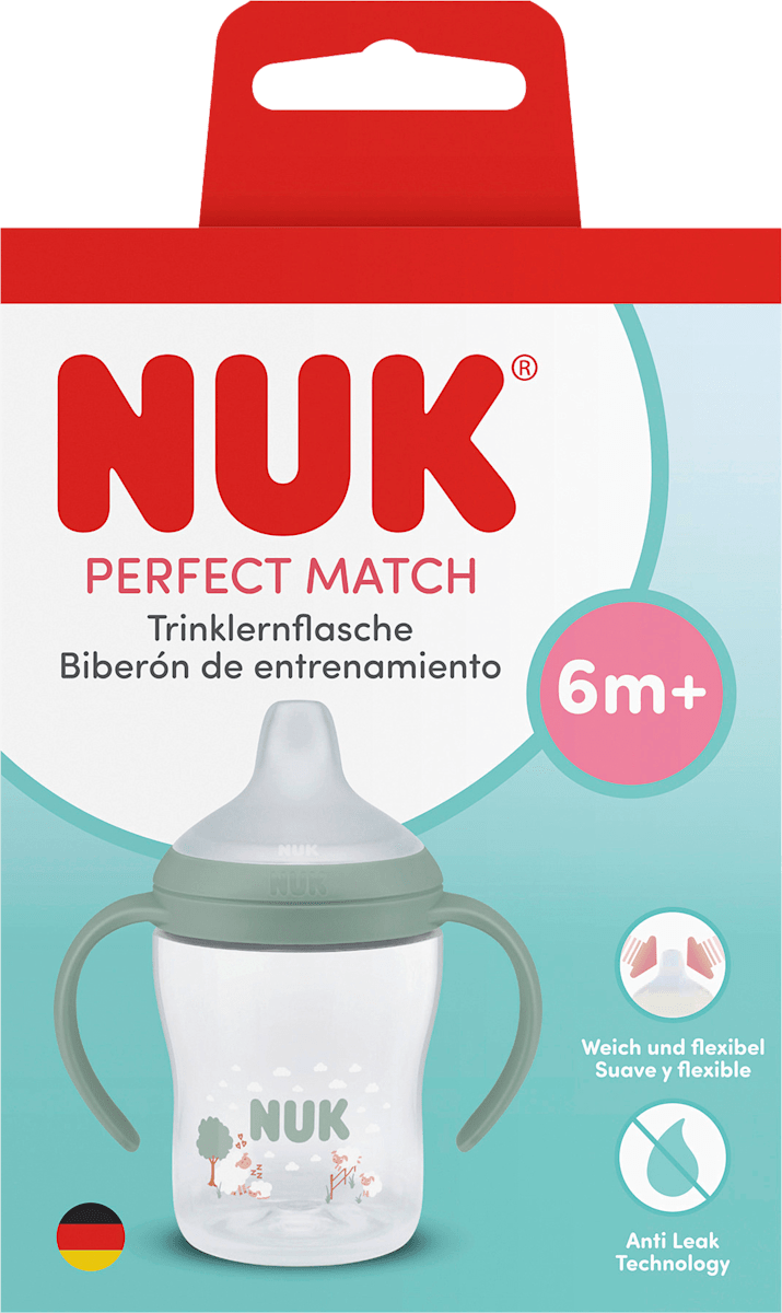 NUK Trinklernflasche Perfect Match, grün, ab 6. Monat, 150 ml, 1 St dauerhaft günstig online kaufen