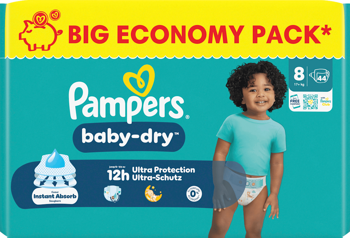 Pampers baby-dry Baby Pants Baby Dry Gr. 8 XL (17 kg) Big Pack, 38 St dauerhaft günstig online kaufen