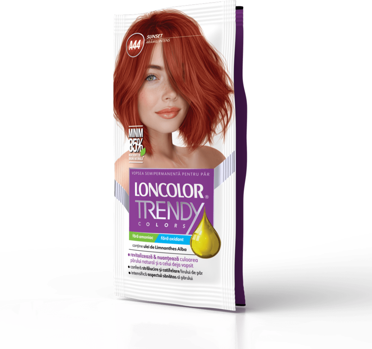 LONCOLOR TRENDY Vopsea semipermanentă A44 Arămiu intens, 1 buc | dm.ro