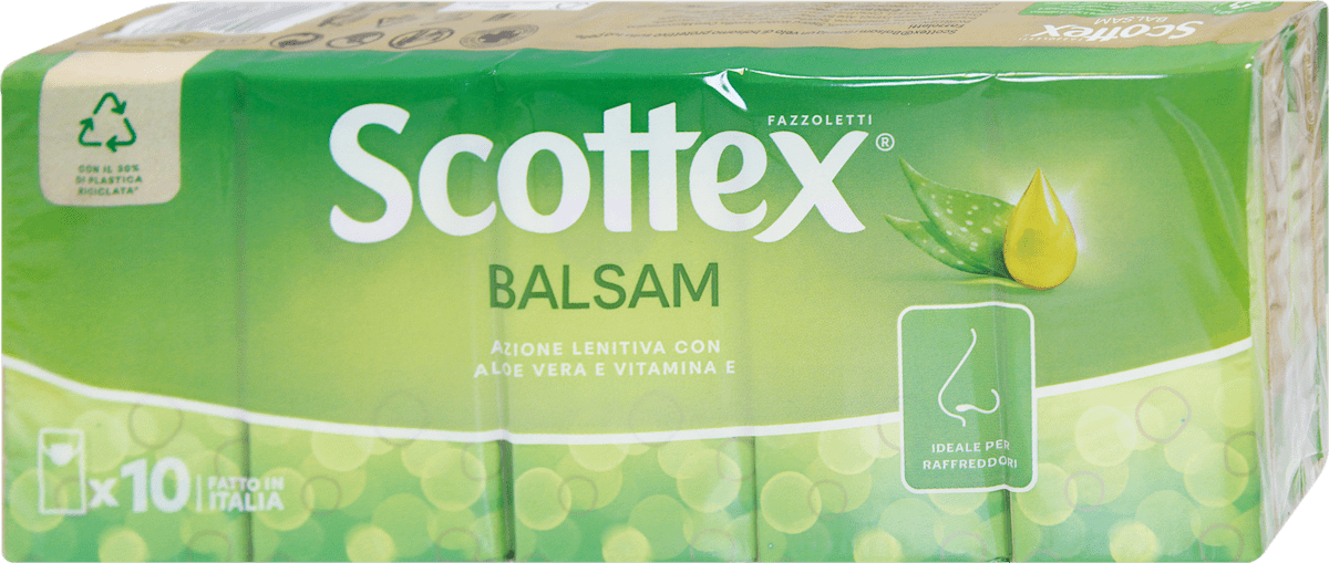 Confezione Famiglia Fazzoletti Scottex Fazzoletti Balsam Con Aloe Vera - 1.728 Pezzi, Ultra Morbidi Per Naso Delicato Fazzoletti Ultra Delicati - 4