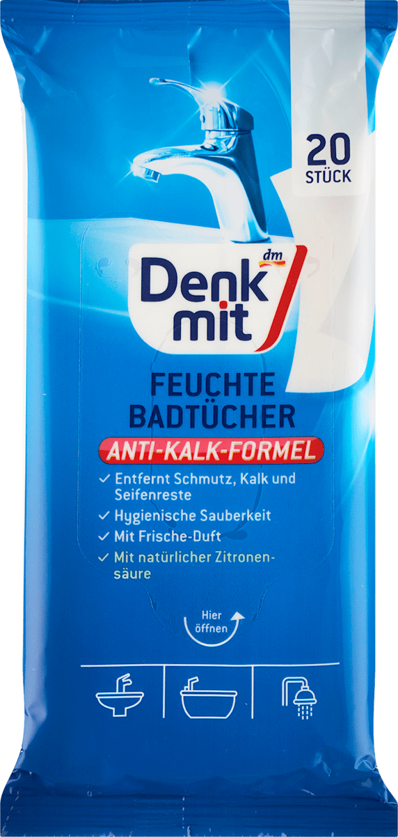 Denkmit Feuchte Reinigungstücher Bad, 20 St dauerhaft günstig online kaufen