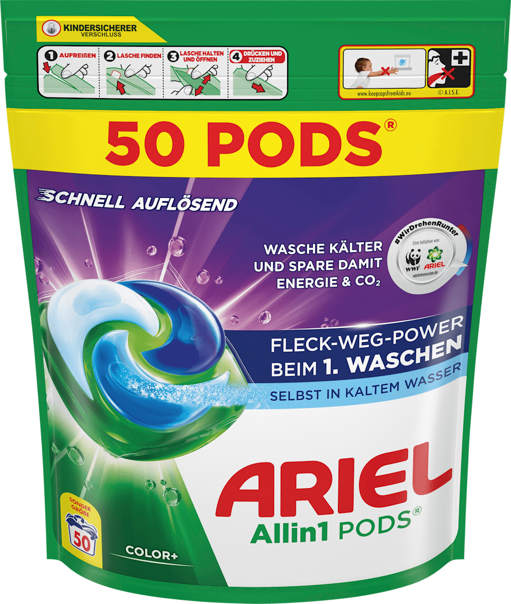 Colorwaschmittel Pods, 50 Wl