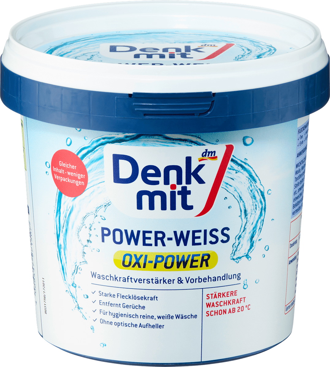 Denkmit Fleckenentferner Pulver Oxi Power Weiss, 750 g dauerhaft günstig online kaufen