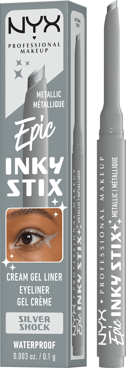 NYX PROFESSIONAL MAKEUP Eyeliner Epic Inky Stix Waterproof 16 Silver, 0 ...