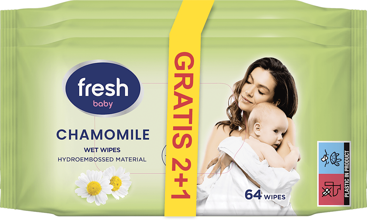 fresh Baby - vlažne maramice, 2+1 gratis, 192 kom | dm.rs