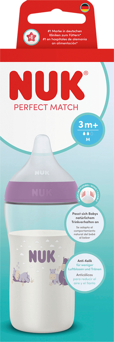 NUK Babyflasche Perfect Match Tigger, creme, ab 3 Monaten, 260 ml, 1 St dauerhaft günstig online kaufen