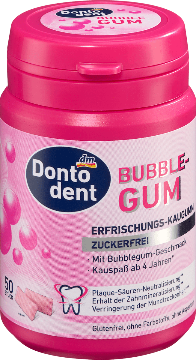 Kaugummi, Bubblegum, zuckerfrei, 50 St