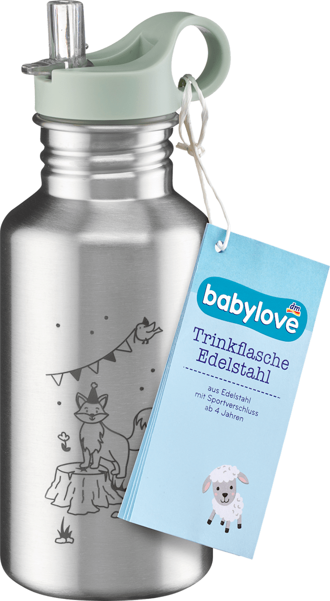 Trinkflasche Edelstahl/mintgrün, 500 ml, 1 St