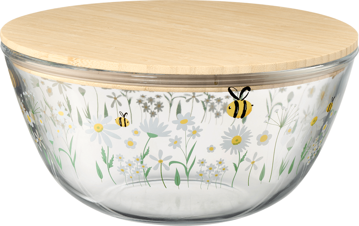 BOLTZE Glasschale mit Bambusdeckel, Bienen (2.700 ml), 1 St dauerhaft  gnstig online kaufen | dm.de