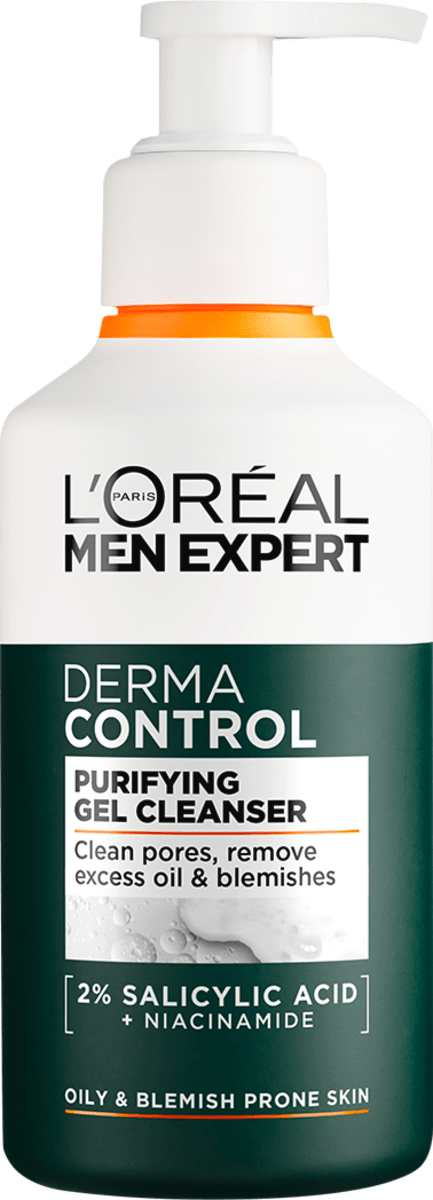 L'ORÉAL PARiS MEN EXPERT Gel de curățare Derma Control, 260 ml | dm.ro