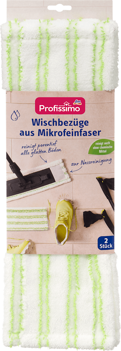 Profissimo Wischbezüge Mikrofeinfaser, 2 St dauerhaft günstig online kaufen
