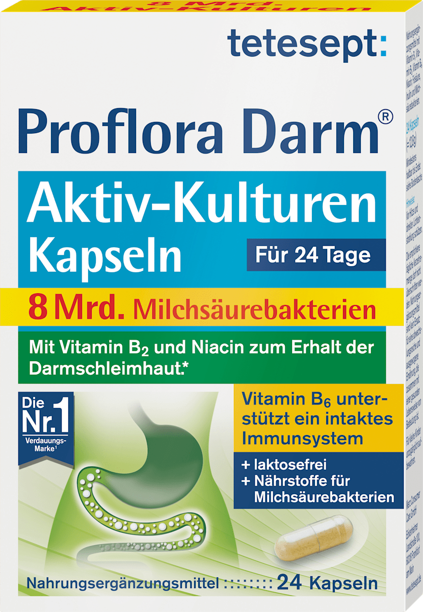 tetesept Proflora Darm Aktiv-Kulturen Kapseln, 24 St | dm.at