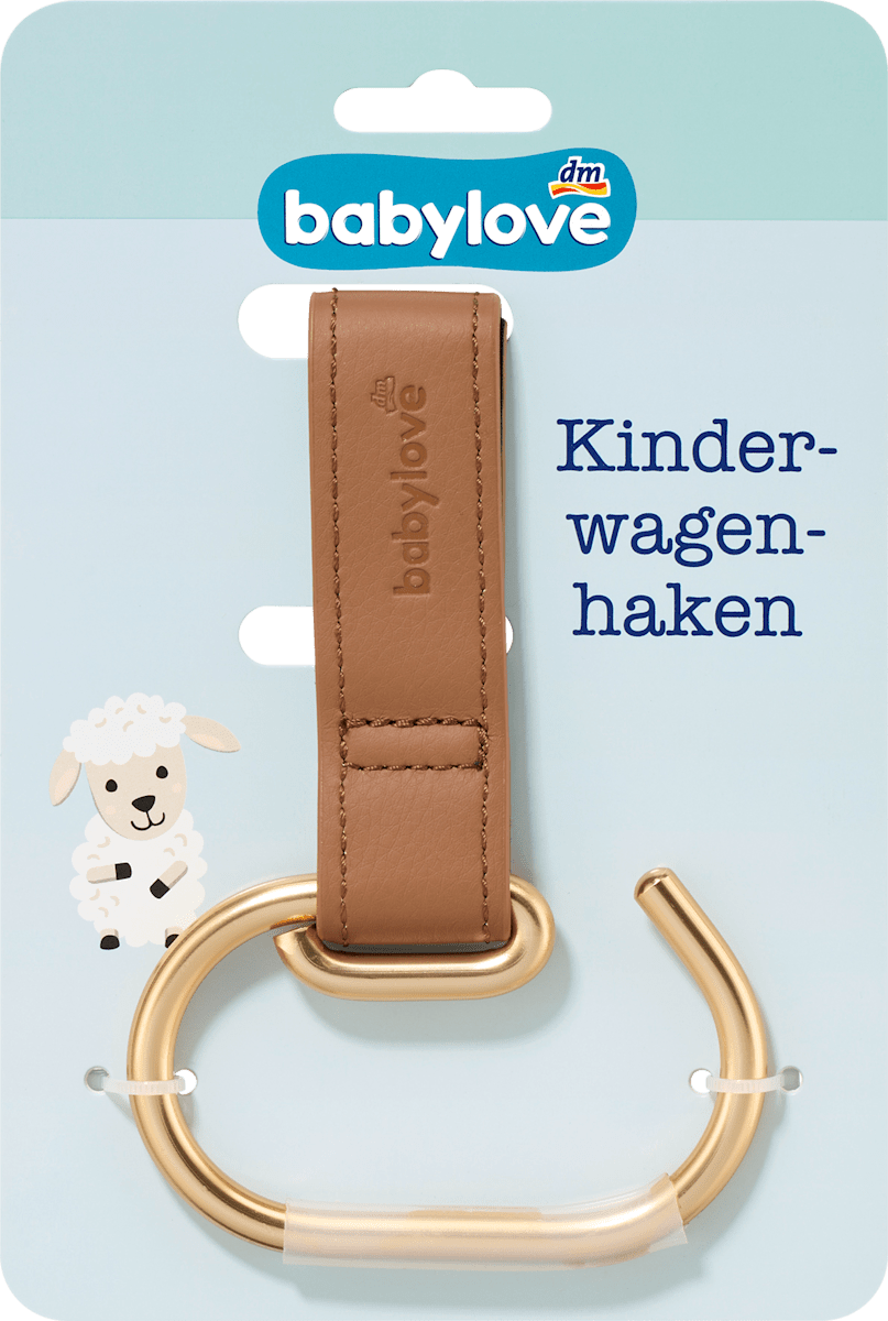 Kinderwagenhaken braun-gold, 1 St