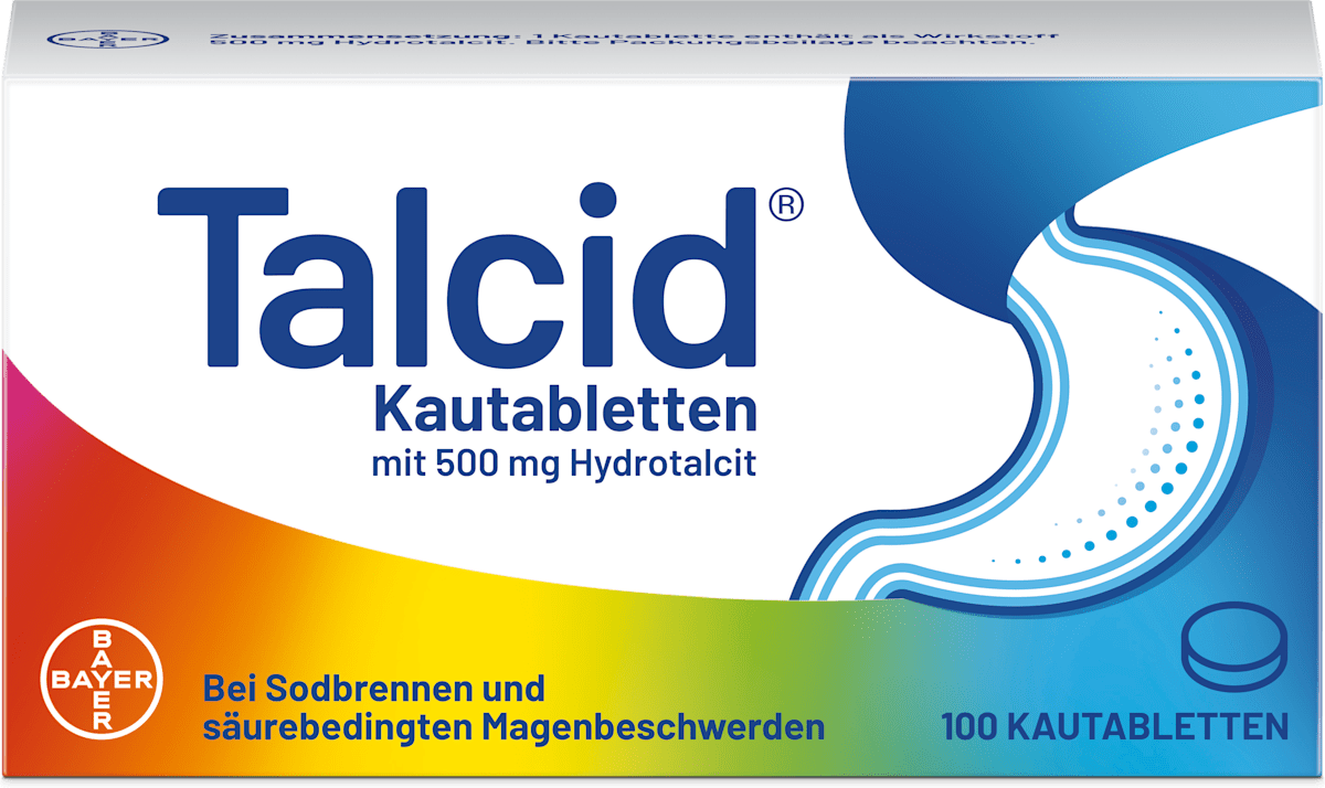 Talcid Talcid Kautabletten 500 mg Hydrotalcit, 100 St dauerhaft günstig ...