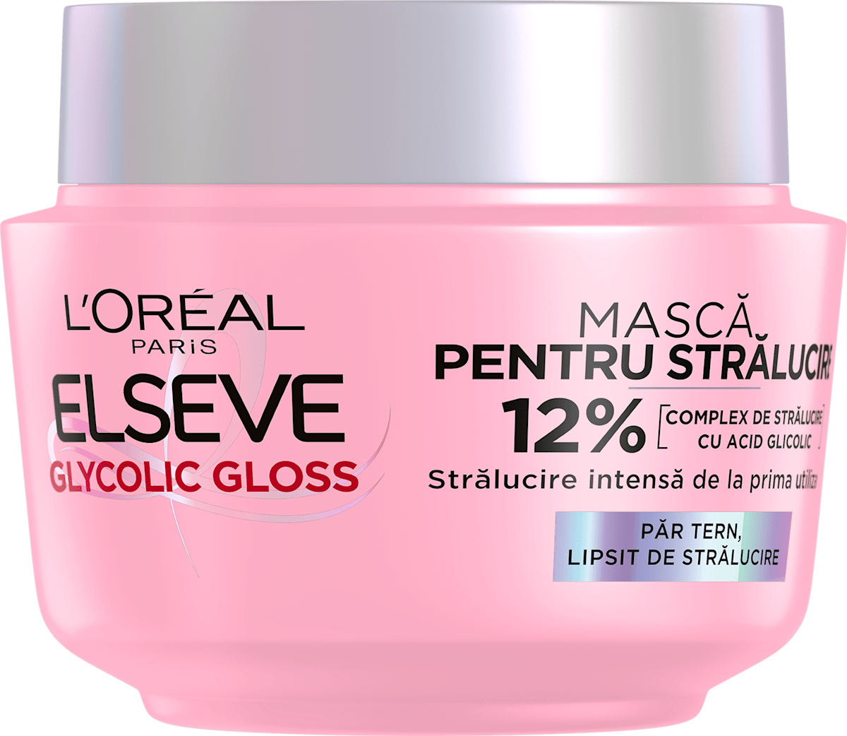 L'ORÉAL PARiS ELSEVE Glycolic Gloss mască pentru strălucire, 300 ml | dm.ro