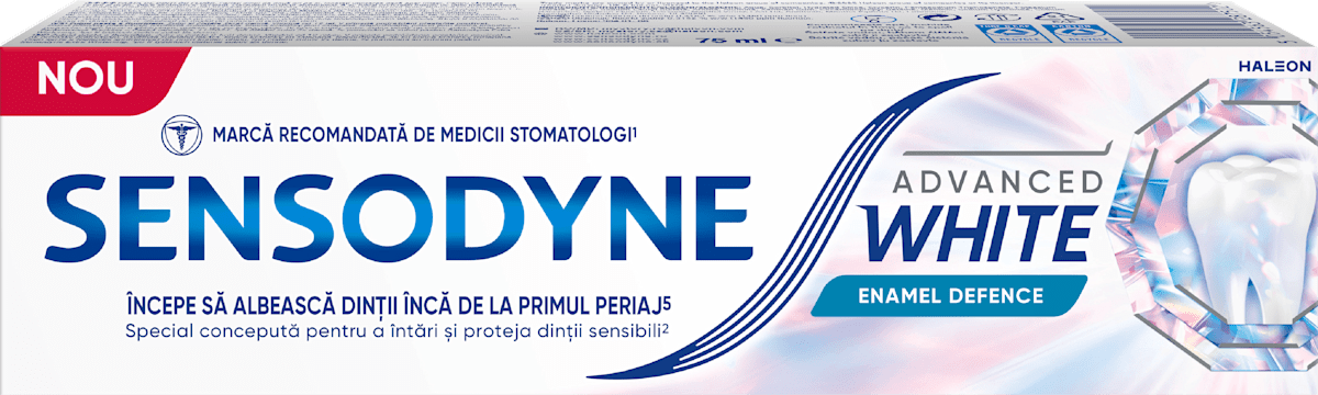 SENSODYNE Pastă de dinți Advanced White Enamel Defence, 75 ml | dm.ro