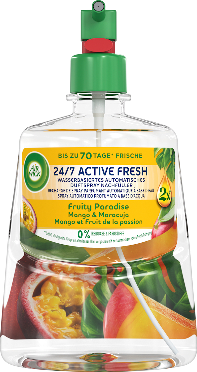 AIR WICK Lufterfrischer Active Fresh Fruity Paradise Mango & Maracuja Nachfüllpack, 228 ml dauerhaft günstig online kaufen