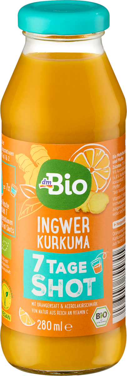 dmBio Sedmodnevna doza kurkume i đumbira, 280 ml | dm Bosna i Hercegovina