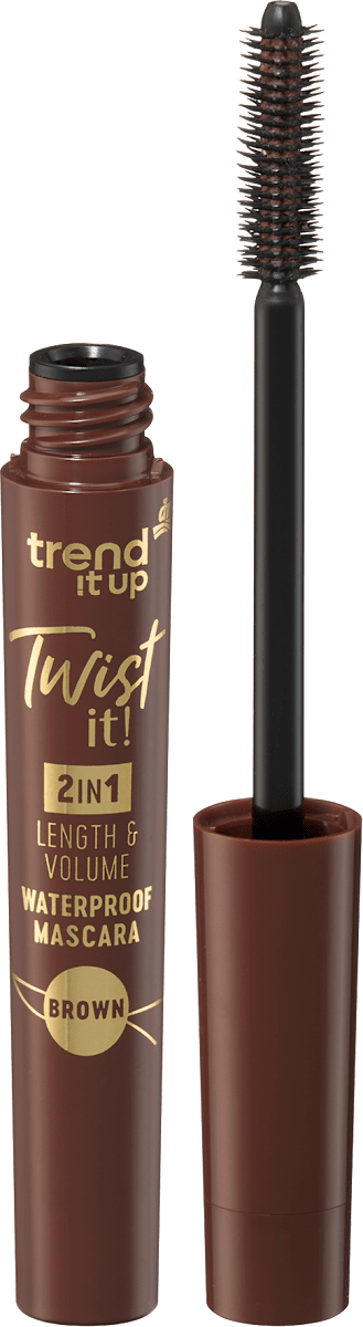 trend !t up Mascara Twist it! 2in1 Length & Volume Waterproof Brown, 7 ...