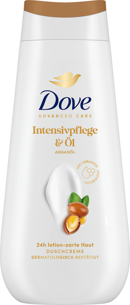 Dove Duschcreme Advanced Care Intensivpflege & Öl, Arganöl, 225 ml