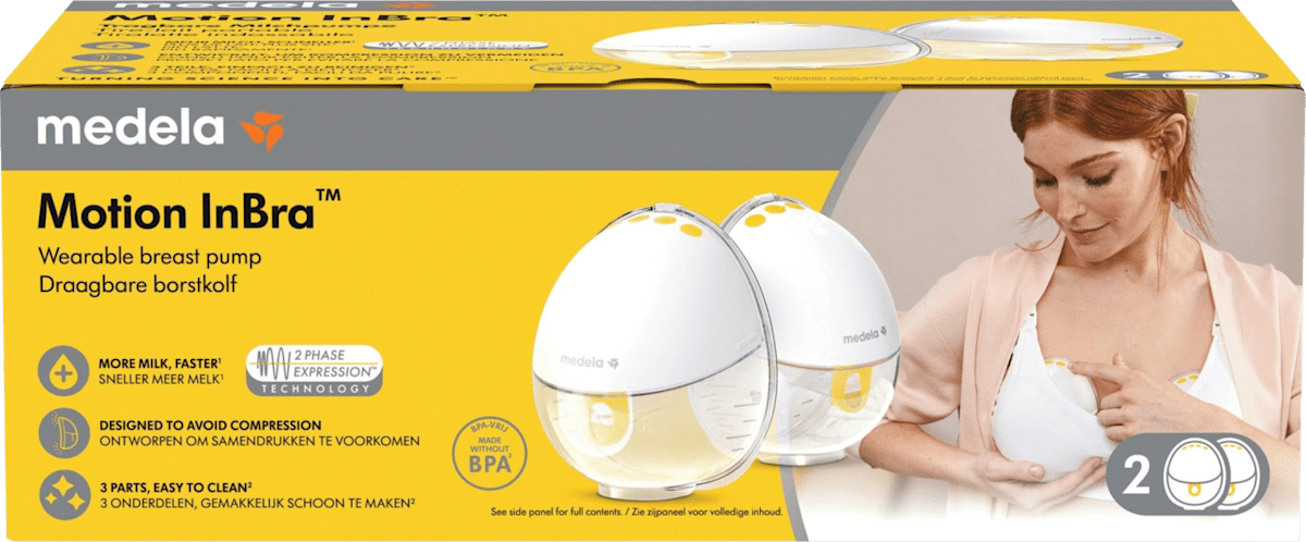 Medela Milchpumpe elektrisch Motion InBra Doppelmilchpumpe, 1 St