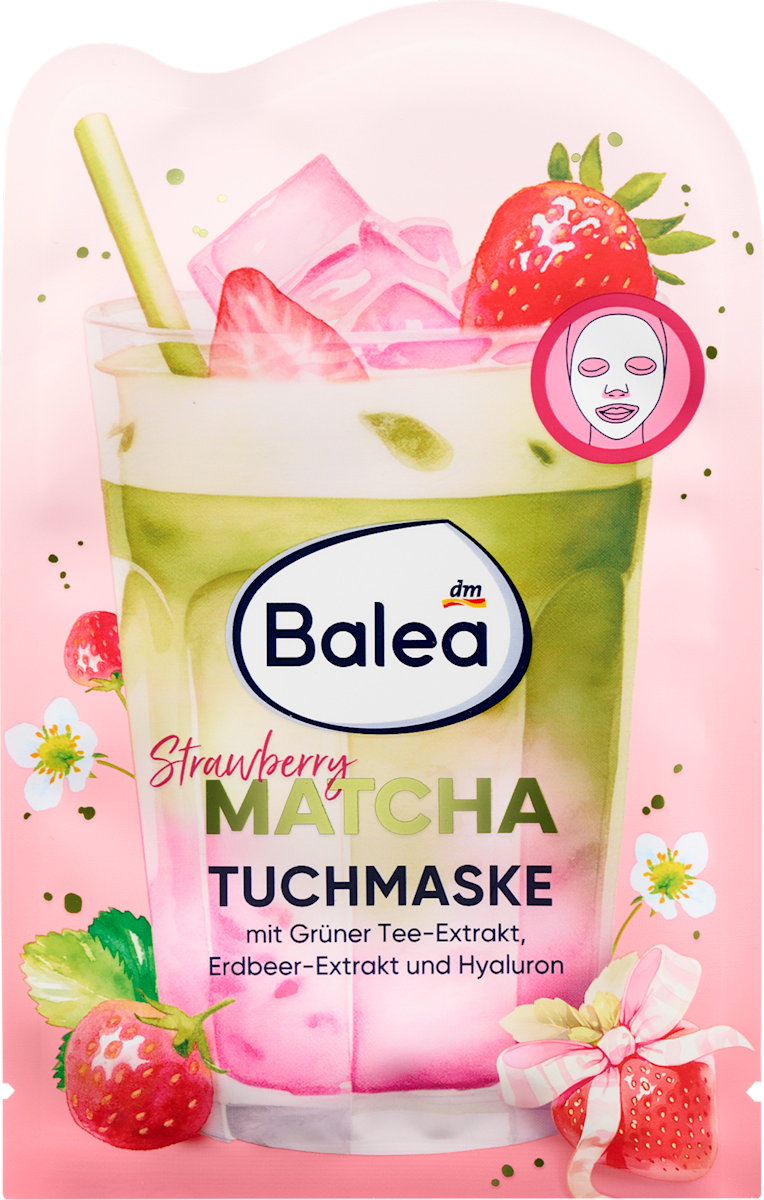 Balea Tuchmaske Strawberry Matcha, 1 St dauerhaft günstig online kaufen ...