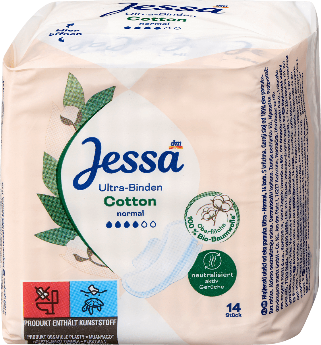 Jessa Ultra-Binden Cotton Normal, 14 St dauerhaft günstig online kaufen