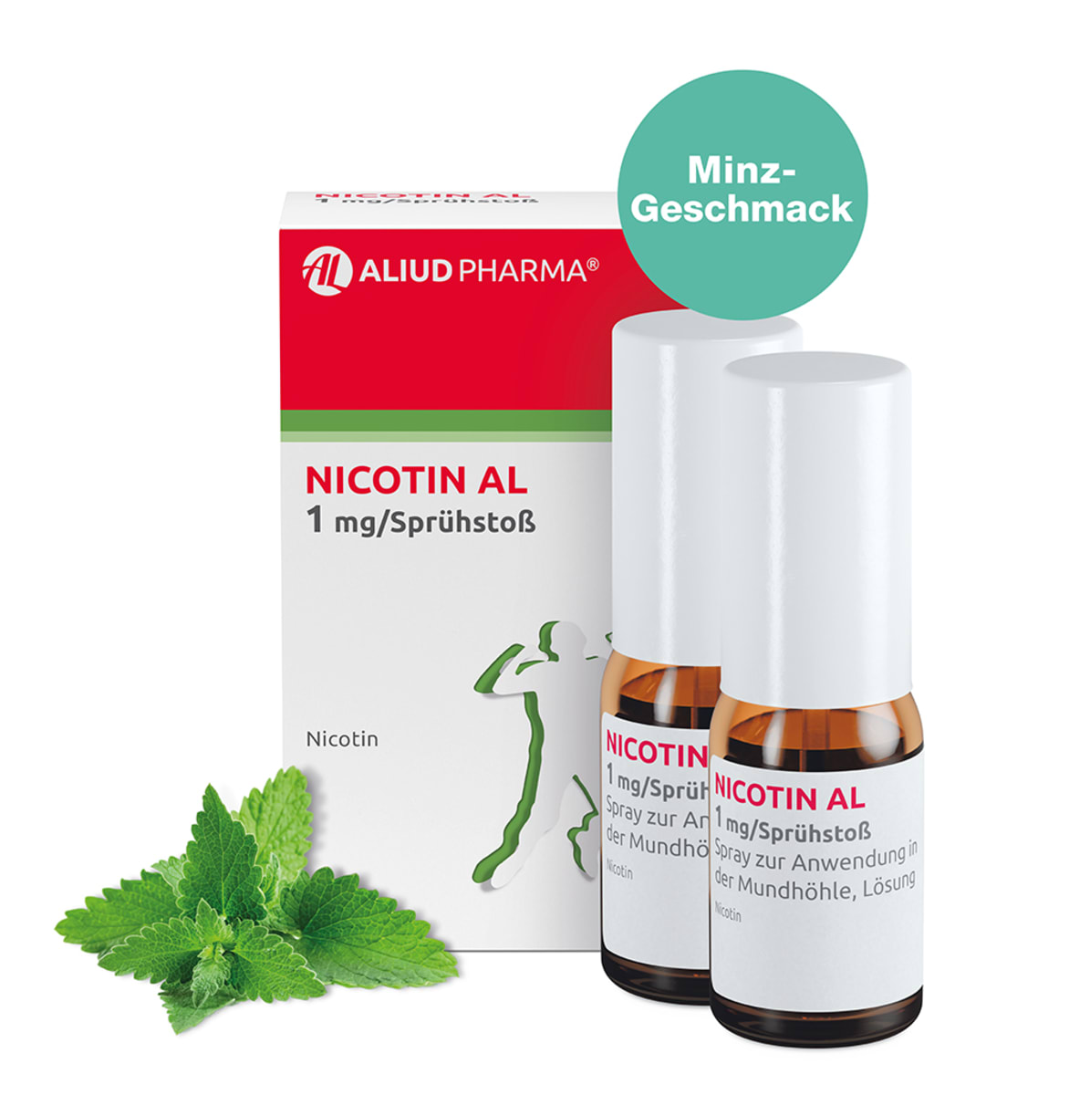 ALIUD PHARMA Aliud Pharma Nicotin AL 1 mg / Sprühstoß, 2 St dauerhaft ...