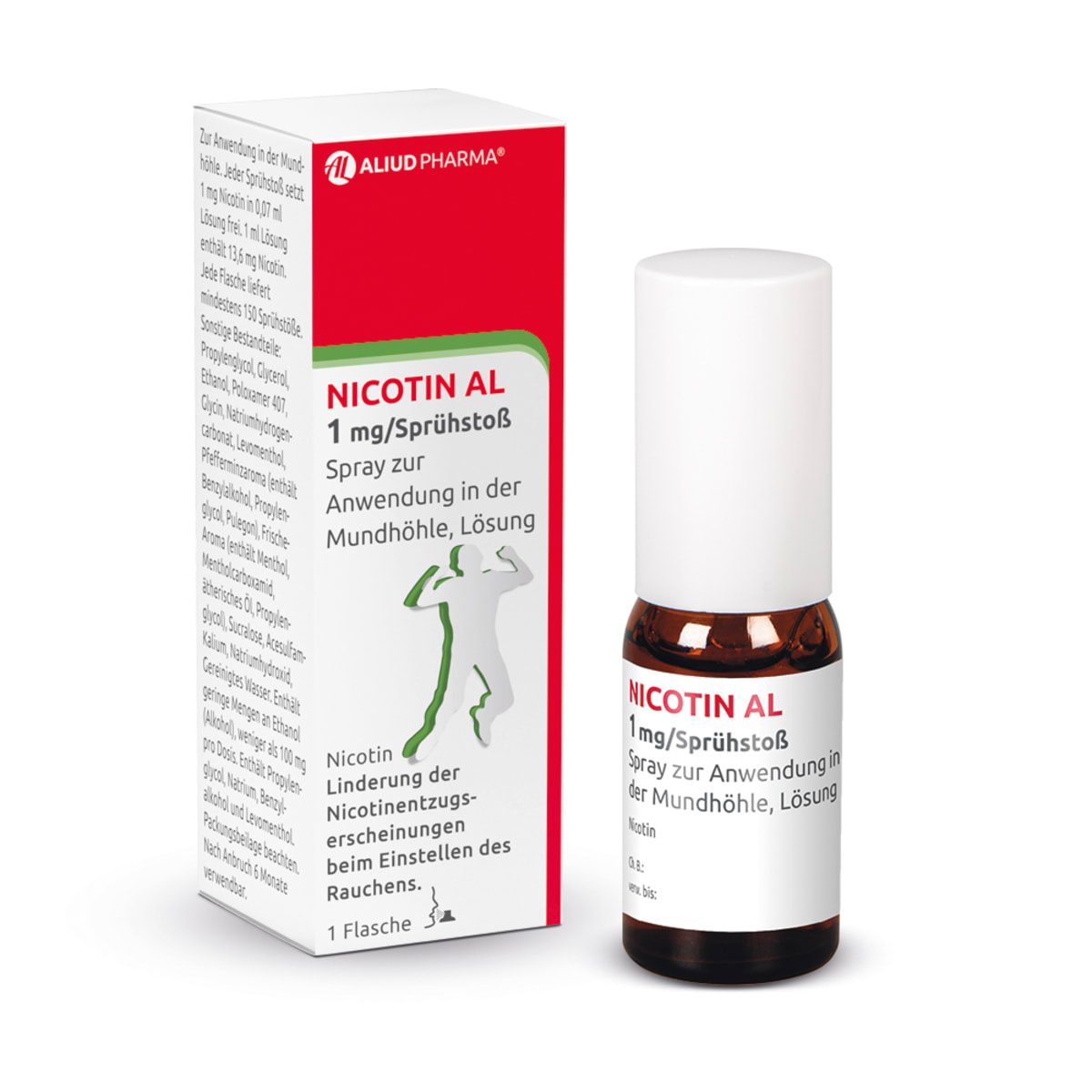 ALIUD PHARMA Aliud Pharma Nicotin AL 1 mg/ Sprühstoß, 1 St dauerhaft ...
