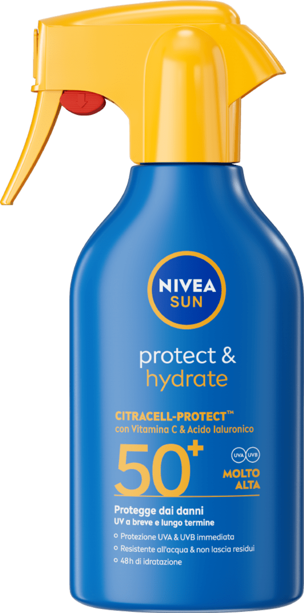 NIVEA SUN Spray solare trigger protect & hydrate SPF50+, 250 ml | dm Italia