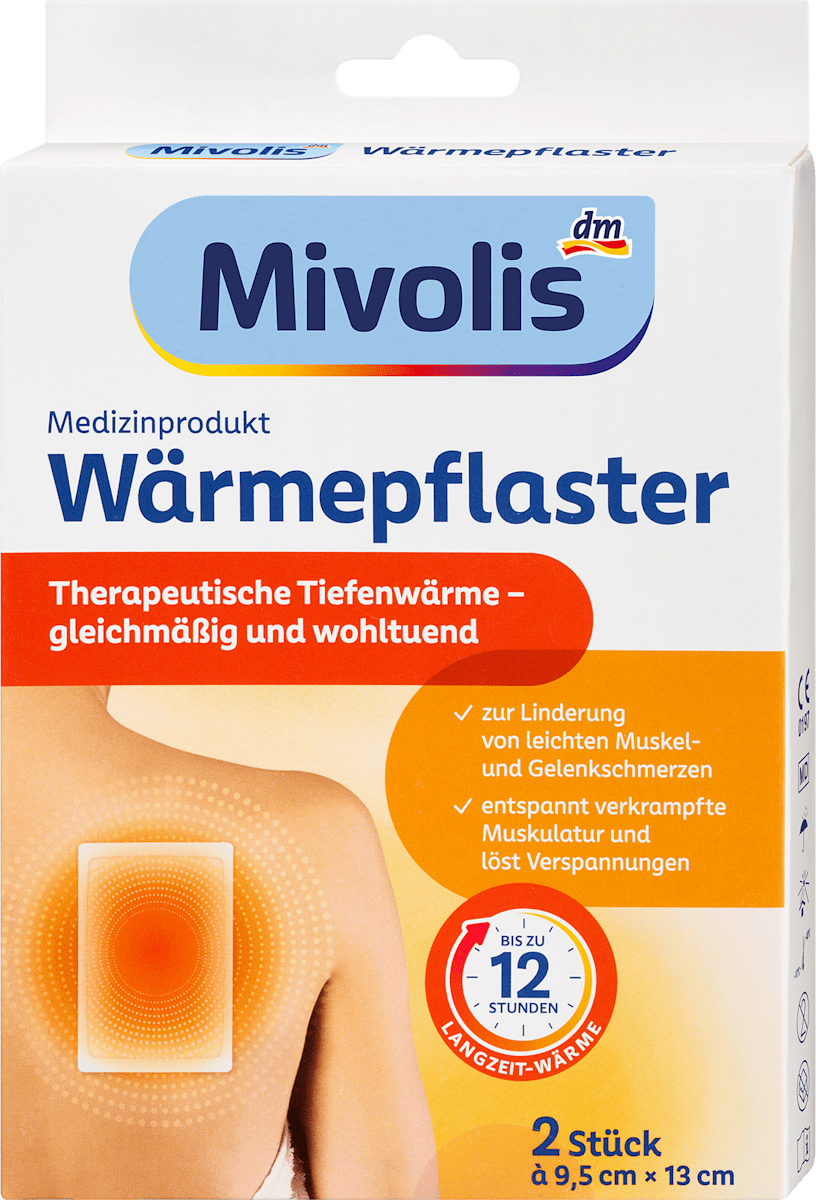 Mivolis Wärmepflaster 9,5 cm x 13 cm, 2 St dauerhaft günstig online kaufen