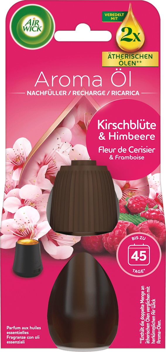 AIR WICK Lufterfrischer Aroma-Öl Kirschblüte & Himbeere, 20 ml dauerhaft günstig online kaufen