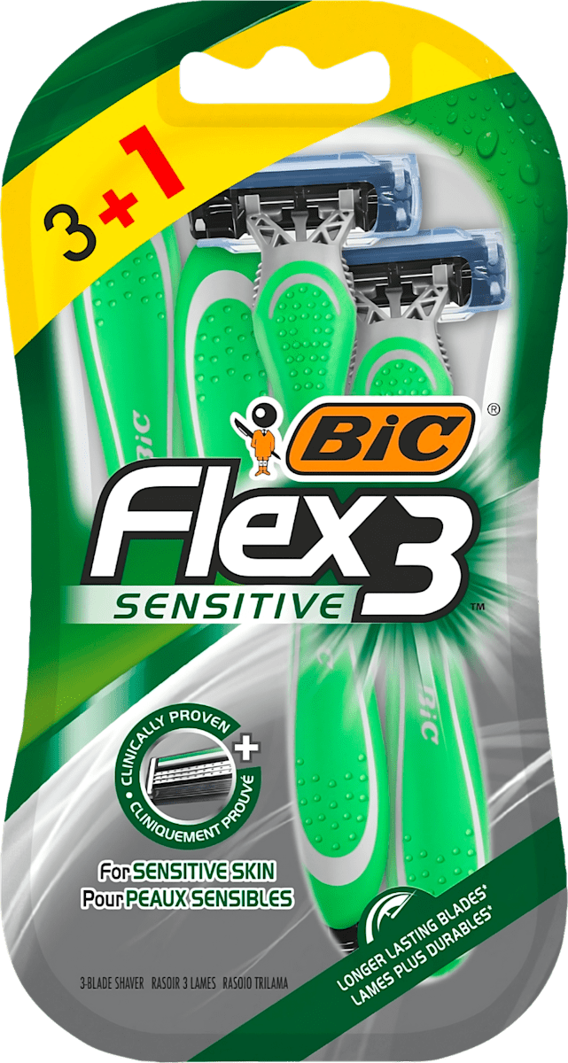 Hungary product data sample: Férfi eldobható borotva, Sensitive, 4 db