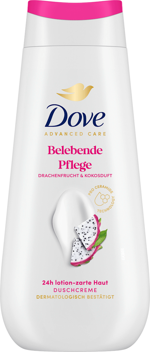 Duschcreme Advanced Care Belebende Pflege, Drachenfrucht & Kokos Duft, 225 ml