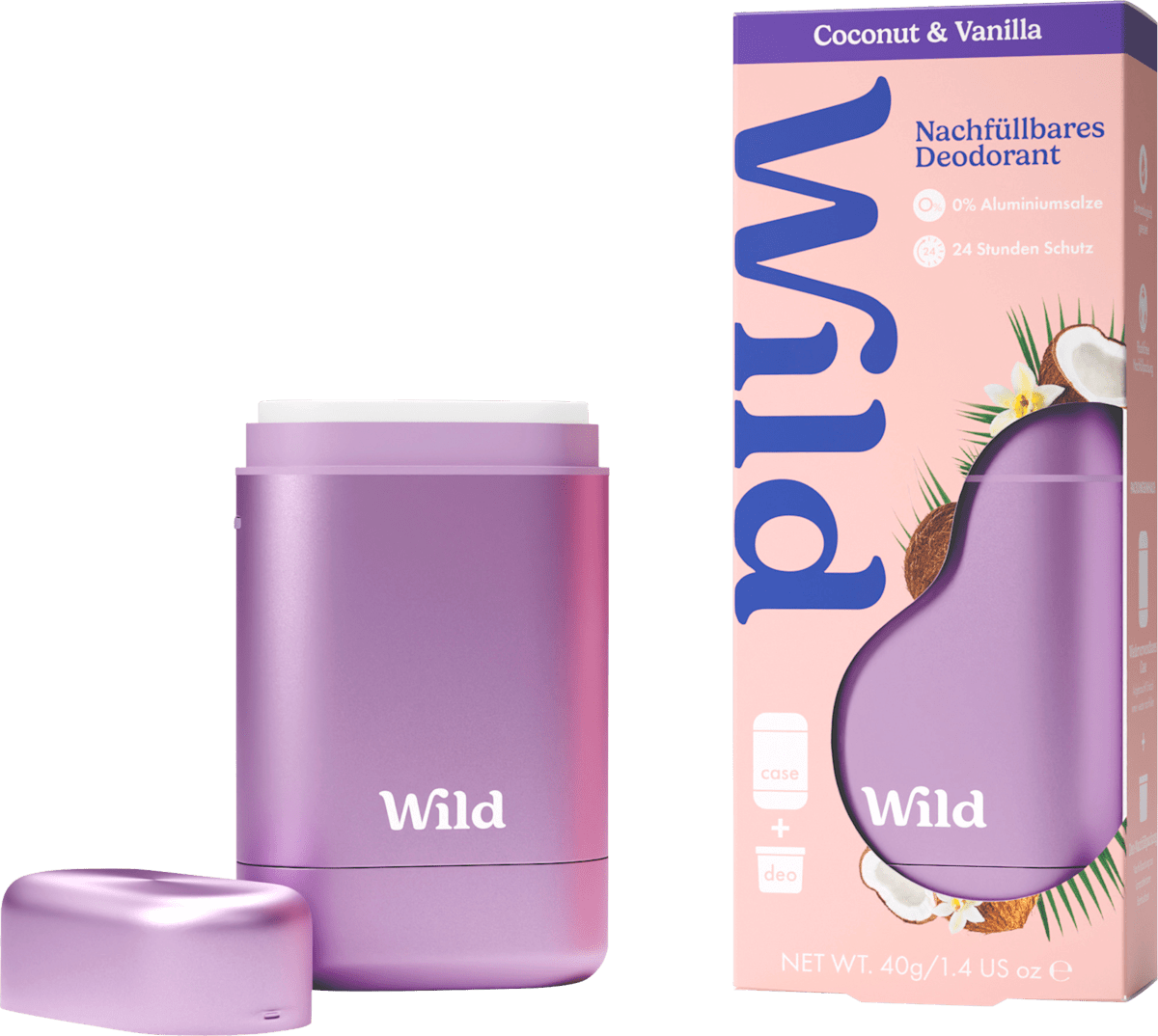 Wild Deostick Coconut und Vanilla nachfüllbar, 40 g