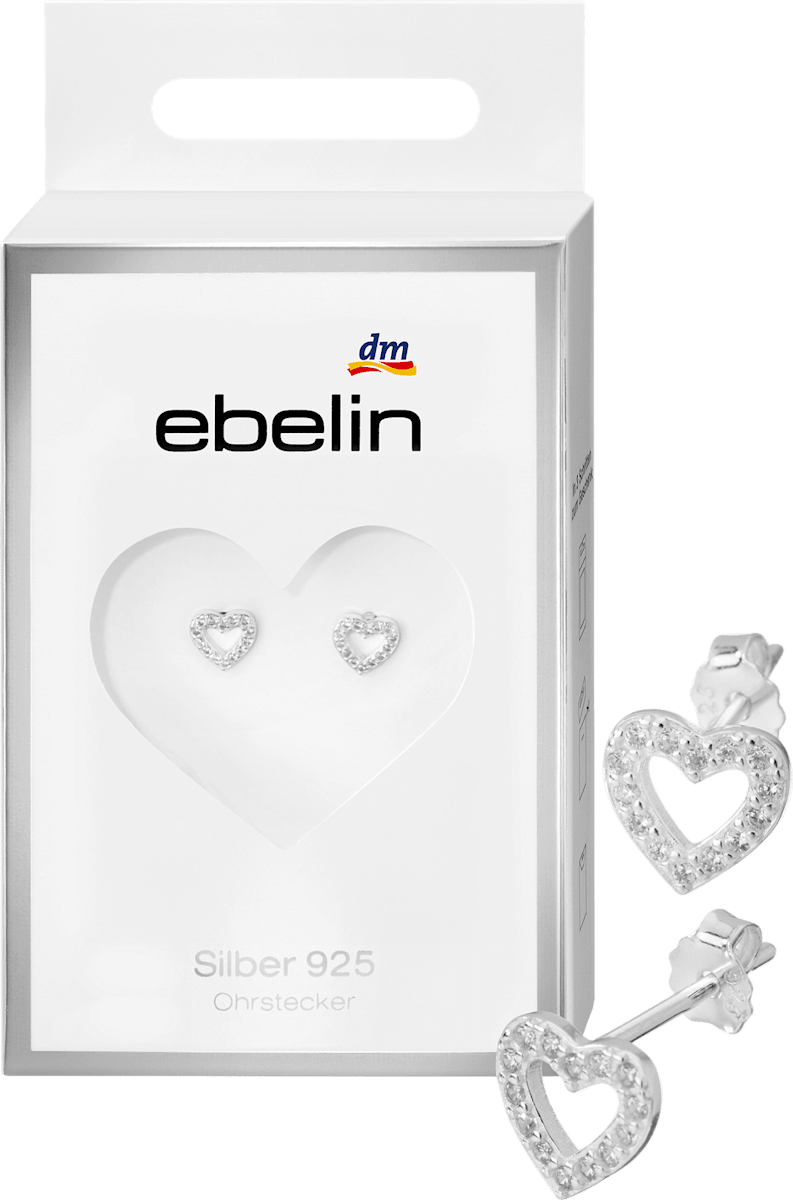 ebelin Ohrstecker 925 Silber Herz, 2 St dauerhaft günstig online kaufen ...
