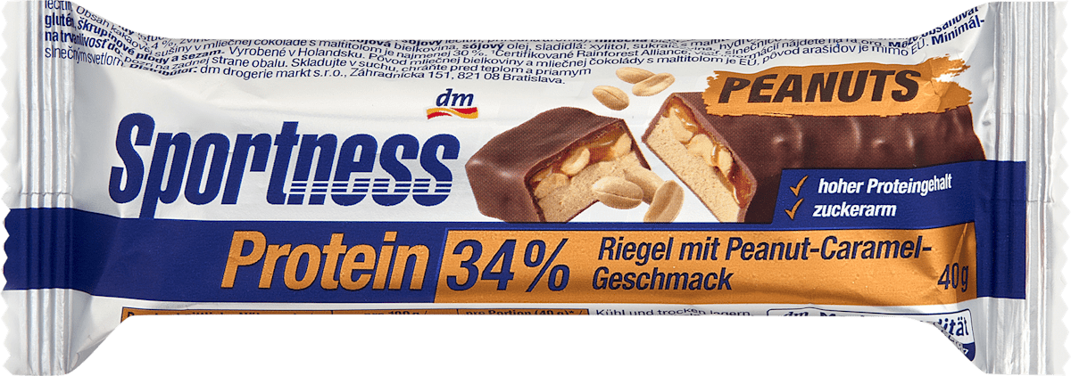 Proteinriegel 34%, Peanut Caramel Geschmack, 40 g